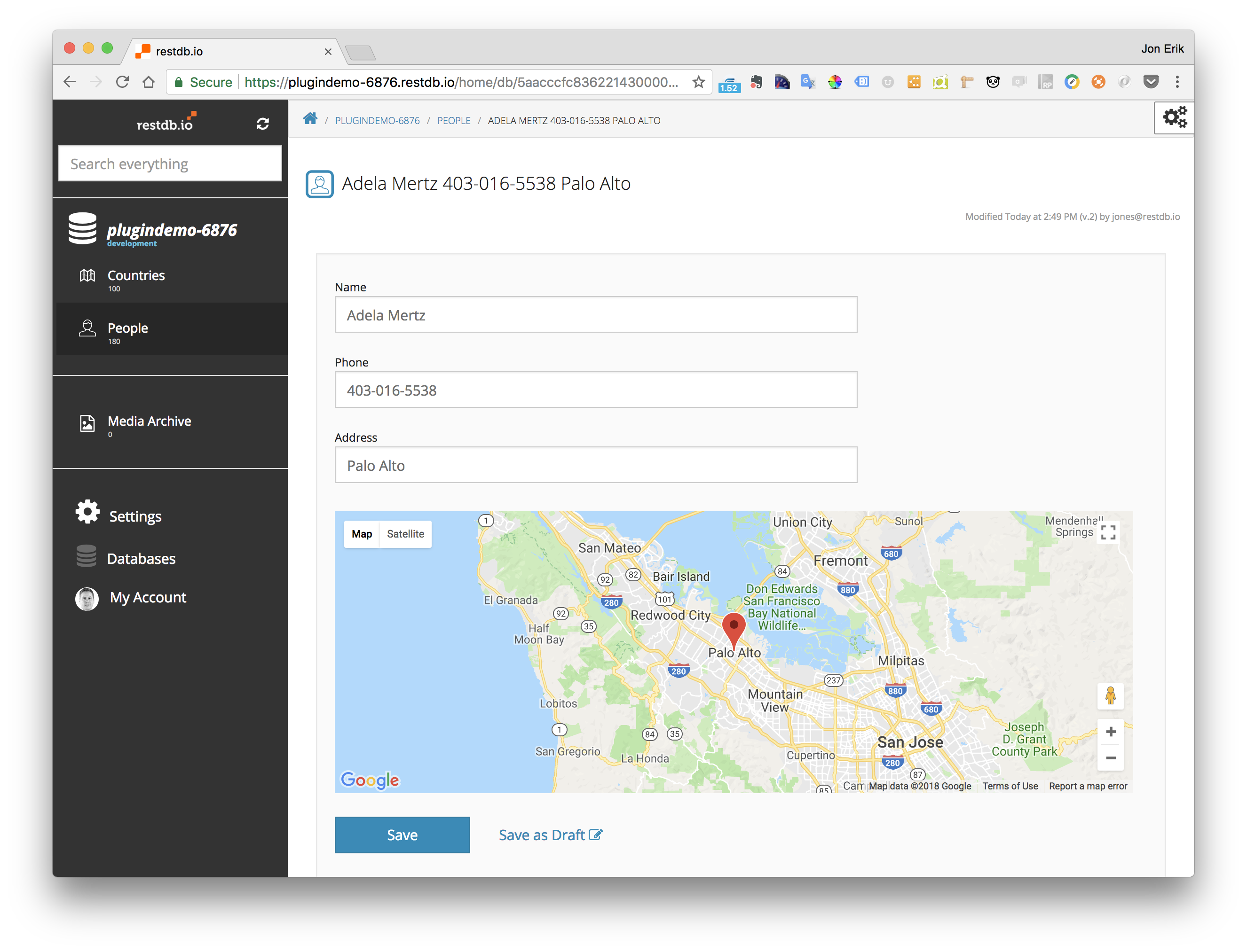 Google Maps JS API